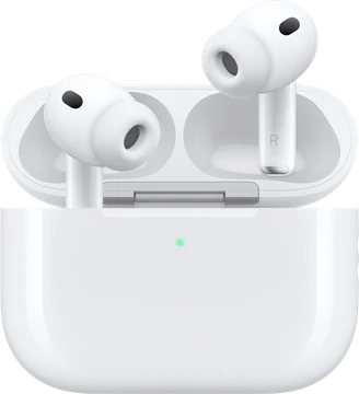 AirPods Pro 3 no estojo de recarga aberto